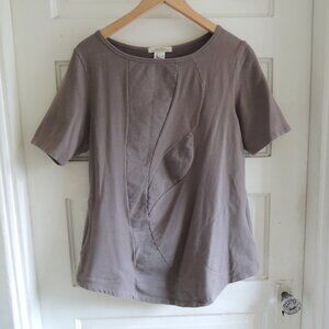 Prairie Underground Taupe Tunic Pockets L